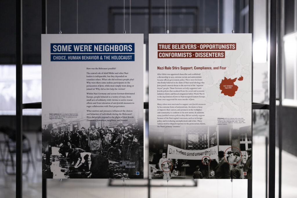 UNITED STATES HOLOCAUST MEMORIAL MUSEUM TRAVELING EXHIBITION SOME WERE NEIGHBORS: CHOICE, HUMAN BEHAVIOR & THE HOLOCAUST OPENS AT THE BABYN YAR