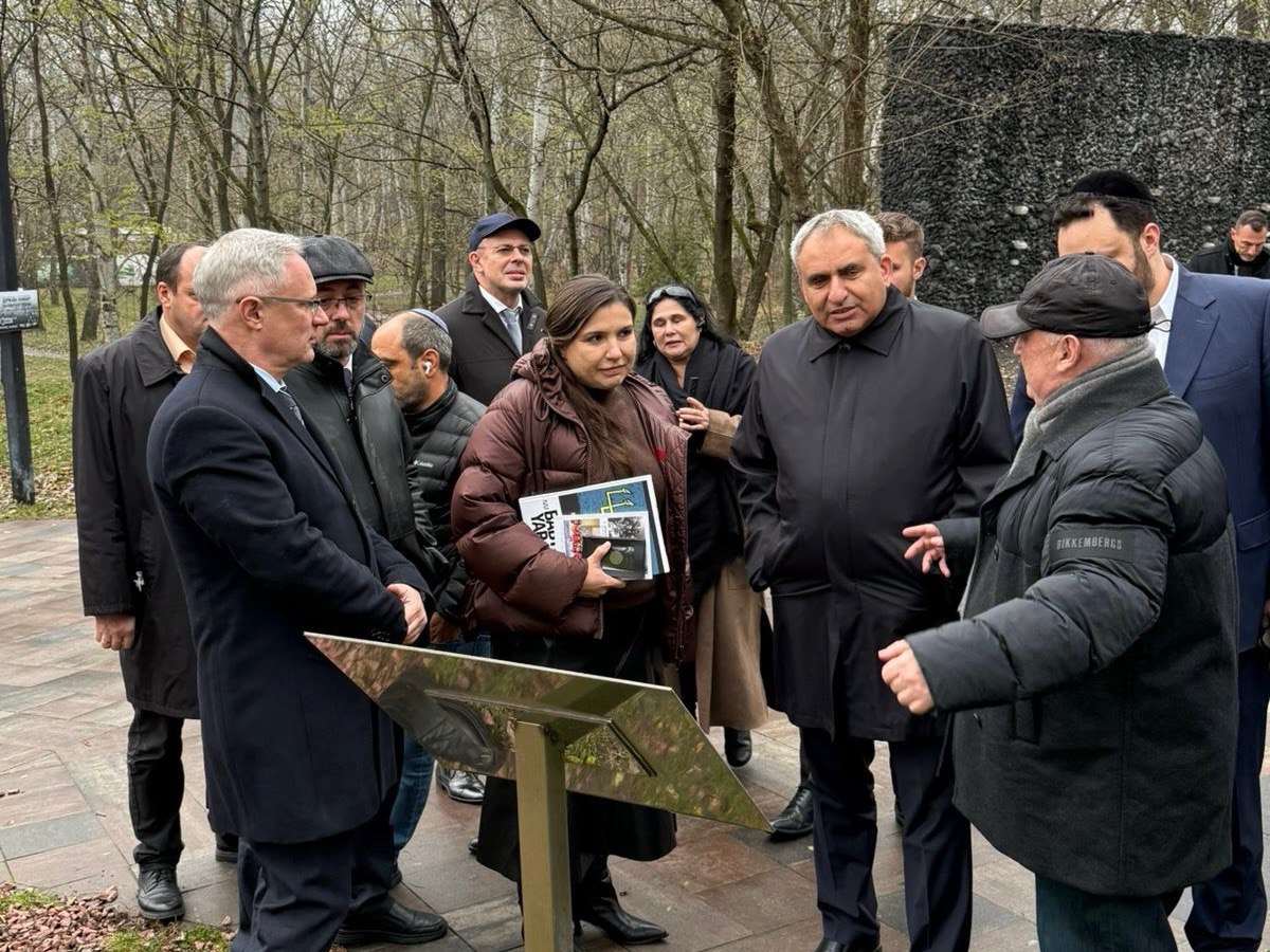 Israeli Minister Zeev Elkin Visits the Babyn Yar National Historical and Memorial Reserve